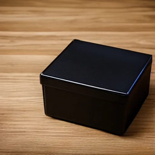 Image similar to a black box on a black backgrounds