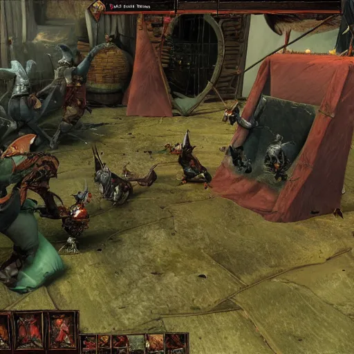 Prompt: kerillian killing skaven rats