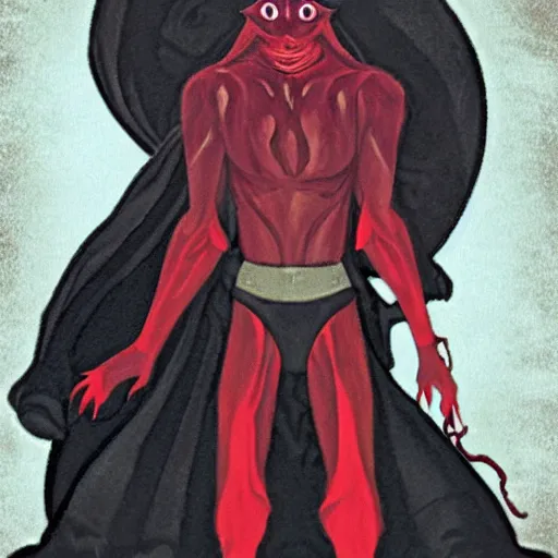 Image similar to jar jar binks as a sith lord, dark fantasy