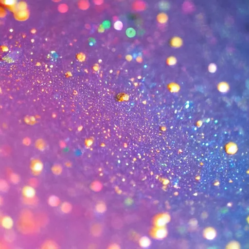 Prompt: Liminal space in outer space, glitter macro photography