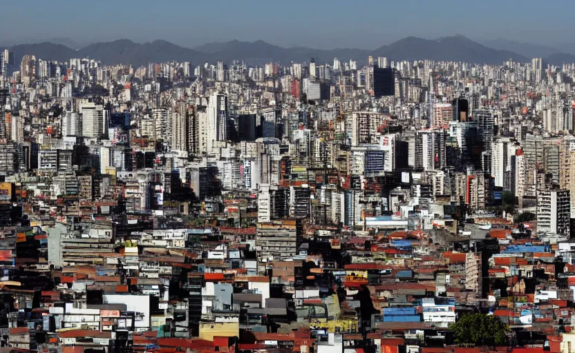 Image similar to skyline of a south american city