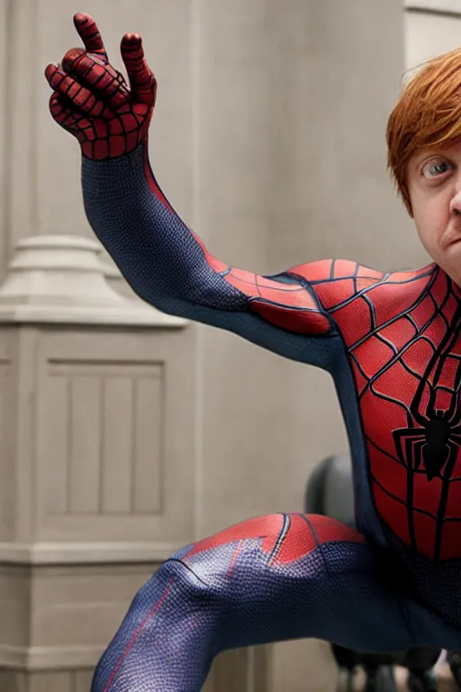 Image similar to Rupert Grint as Dr. Otto Gunther Octavius, Marvel's Spiderman Film