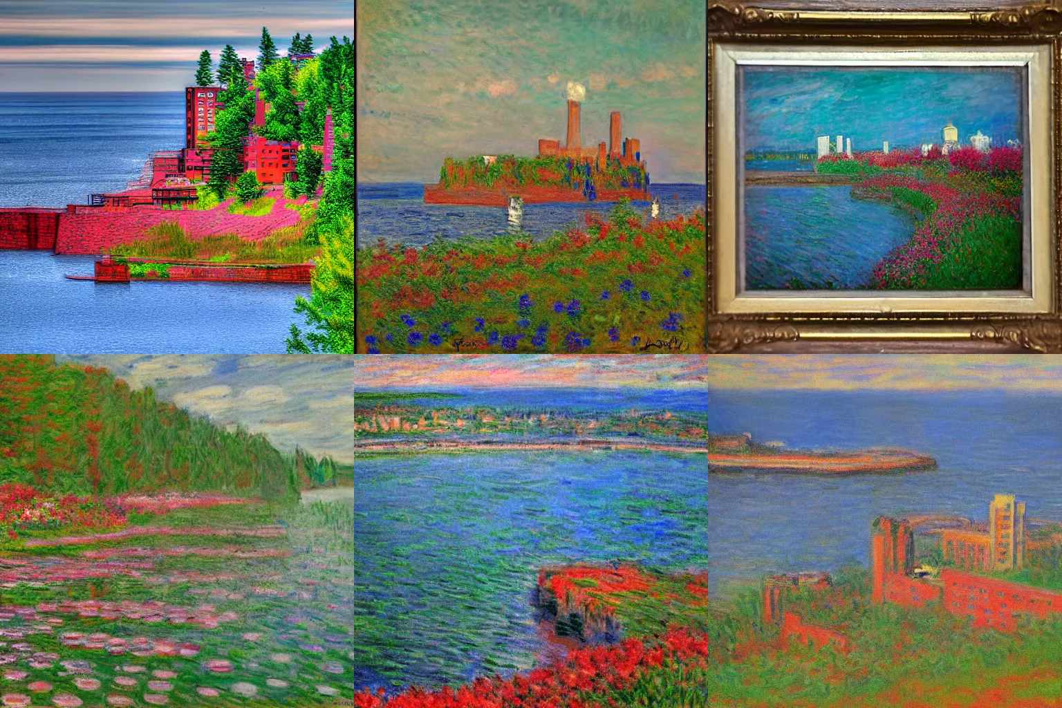 Prompt: duluth, minnesota by monet