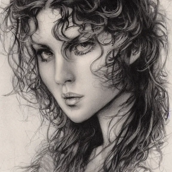 Image similar to a highly detailed portrait in the style of charles dana gibson and in the style of luis royo.