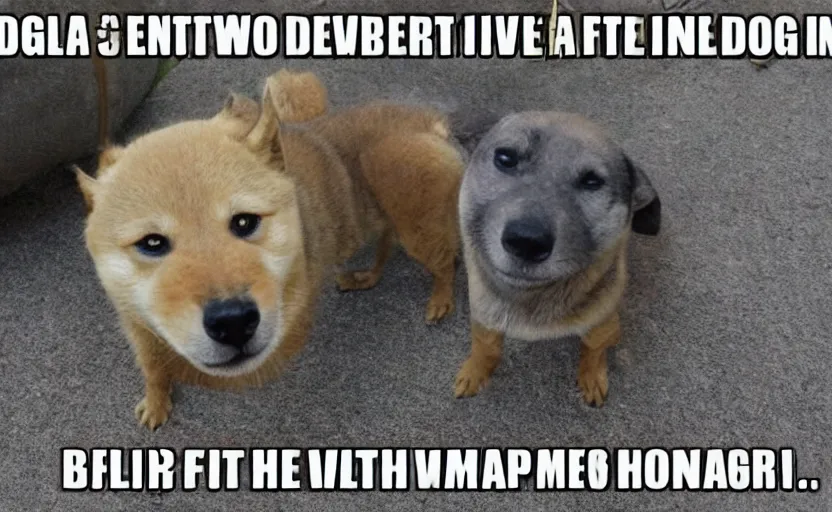 Prompt: a meme about doge