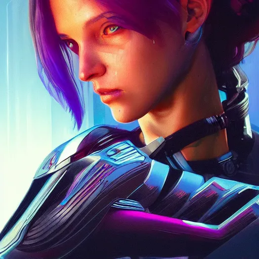 AI Art: cyberpunk girl by @hyde1412