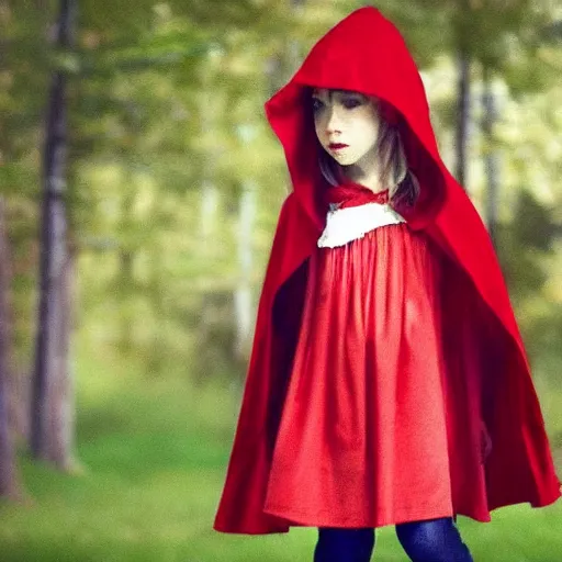 Image similar to if little red riding hood was a boy