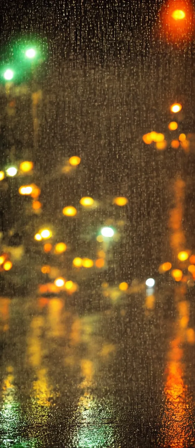 Prompt: photo, night, rain, modern street, lights, close up the fat frog on wet road