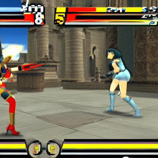 Image similar to Cleopatra in Super Smash Bros Melee, gameplay screenshot