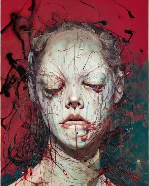 Image similar to there is ugliness in beauty, but there is also beauty in ugliness. in the style of adrian ghenie, esao andrews, jenny saville, edward hopper, surrealism, dark art by james jean, takato yamamoto