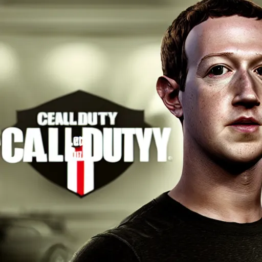 Image similar to Mark Zuckerberg as the main character in Call of Duty: Modern Warfare, highly detailed, high quality, HD, 4k, 8k, Canon 300mm, professional photographer, 40mp, lifelike, top-rated, award winning, realistic, sharp, no blur, edited