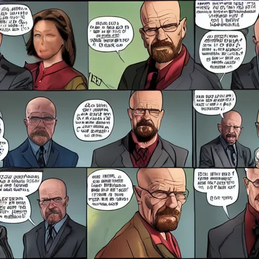 Image similar to walter white joins the avengers