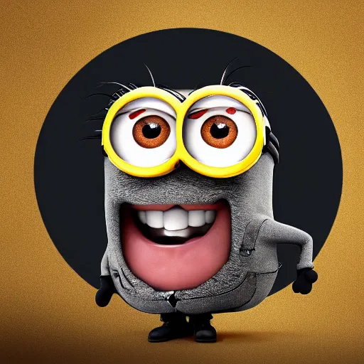 Image similar to minion with the face of kevin hart