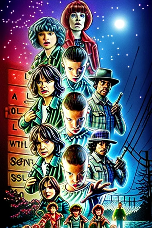 an artist made a custom season 5 poster and it is awesome! : r/ StrangerThings