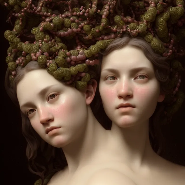 Image similar to princess of vines with a clear skin by roberto ferri, ornate 8 k gorgeous intricate detailed octane render