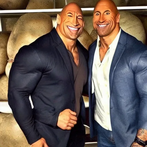 Image similar to Potato Dwayne Johnson