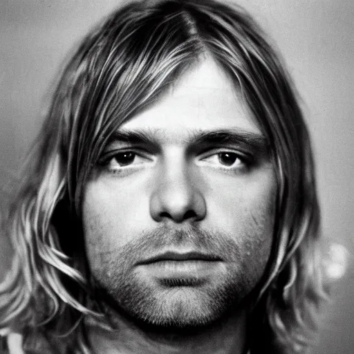 Prompt: Kurt Cobain singer songwriter MTV, a photo by Kurt Cobain, ultrafine detail, chiaroscuro, private press, associated press photo, angelic photograph, masterpiece