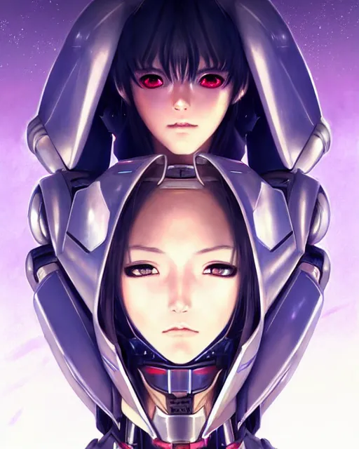 Image similar to portrait Anime Girl in mecha armor in night tokyo Sharp fine face pretty face, realistic shaded Perfect face, fine details. Anime. cyberpunk realistic shaded lighting by katsuhiro otomo ghost-in-the-shell, magali villeneuve, artgerm, rutkowski Jeremy Lipkin and Giuseppe Dangelico Pino and Michael Garmash and Rob Rey