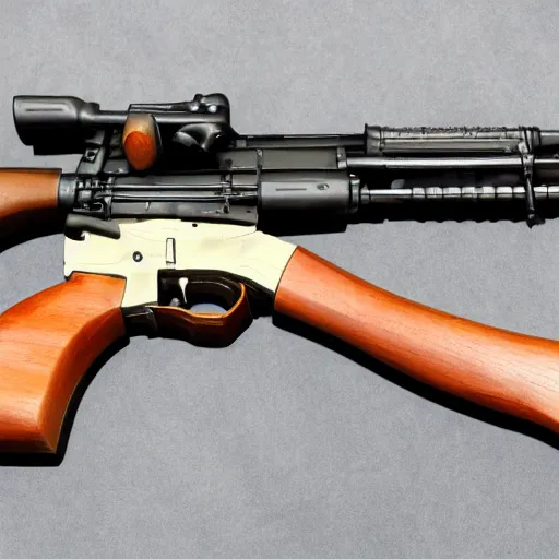 Image similar to fisher price, my first Kalashnikov