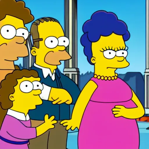 Image similar to kim kardashian in the simpsons super high quality 4k HD