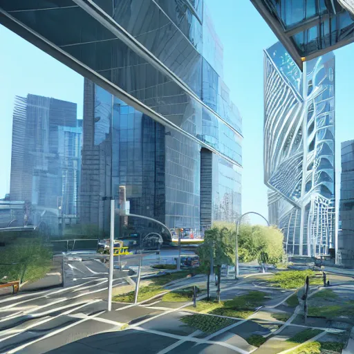 Prompt: city with amazing modern architecture, generative design, highly detailed, photorealistic portrait, bright studio setting, studio lighting, crisp quality and light reflections, unreal engine 5 quality render