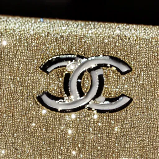 Image similar to chanel logo made out of diamonds