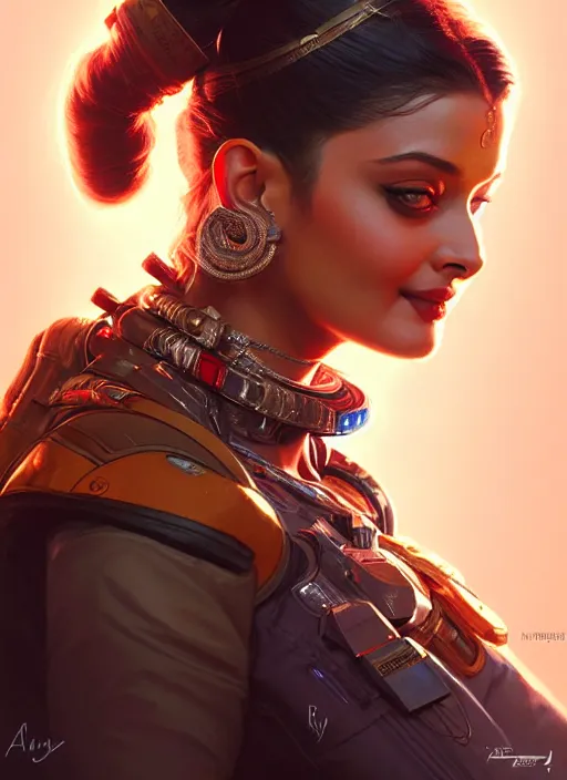 Prompt: portrait of apex legends, aishwarya rai, intricate, elegant, glowing lights, highly detailed, digital painting, artstation, glamor pose, concept art, smooth, sharp focus, illustration, art by artgerm and greg rutkowski, artey freytag