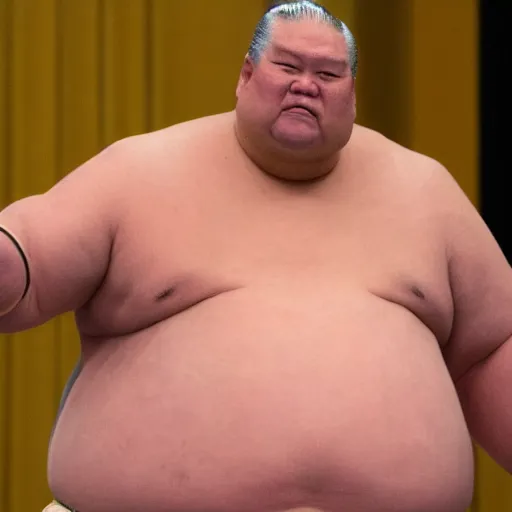 Prompt: Sumo wrestler Joe Biden, high quality photo