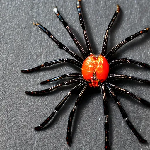 Prompt: black widow spider