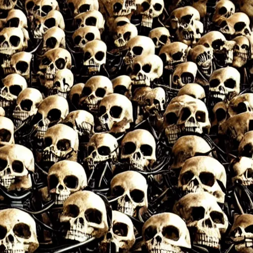 Image similar to darkness army of skeletons in golden armor