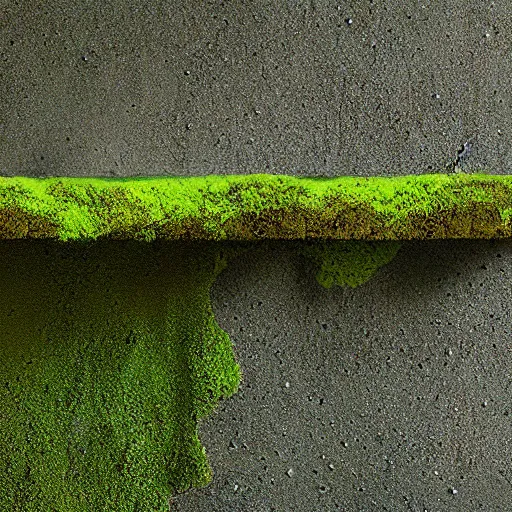 Image similar to a seamless concrete wall texture with moss and fungi