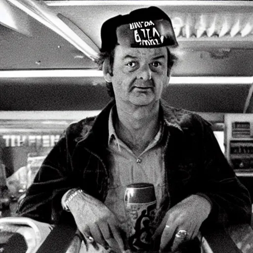 Image similar to bill murray in fear and loathing