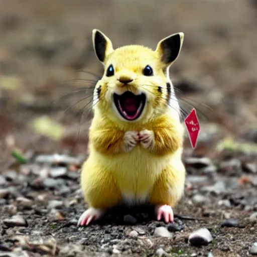 Image similar to pika screaming