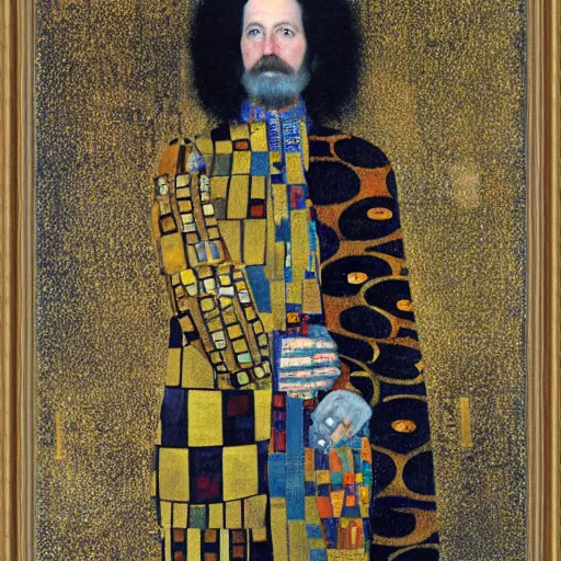 Image similar to portrait of charles 4 th by klimt