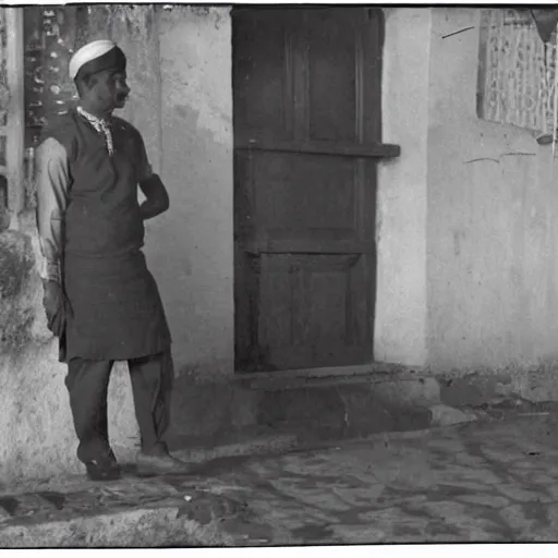 Prompt: indian spy in 1 9 2 0 s mombasa