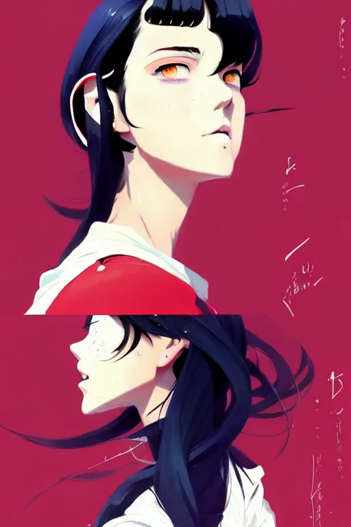 Image similar to a ultradetailed beautiful panting of a stylish woman wearing a sailor uniform, she has black hair, by conrad roset, greg rutkowski and makoto shinkai, trending on artstation