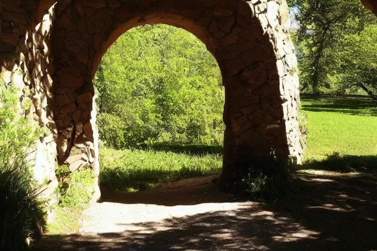 Image similar to 📷 A gorgeous looking nature scene seen through an arch of stone