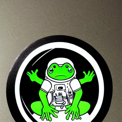 Image similar to an astronaut frog