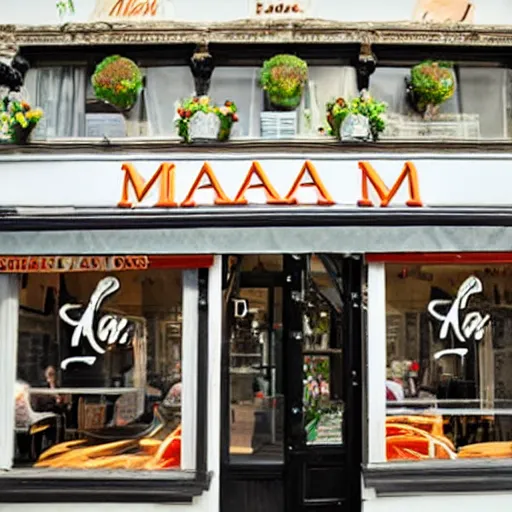 Prompt: a restaurant named 'miam miam'