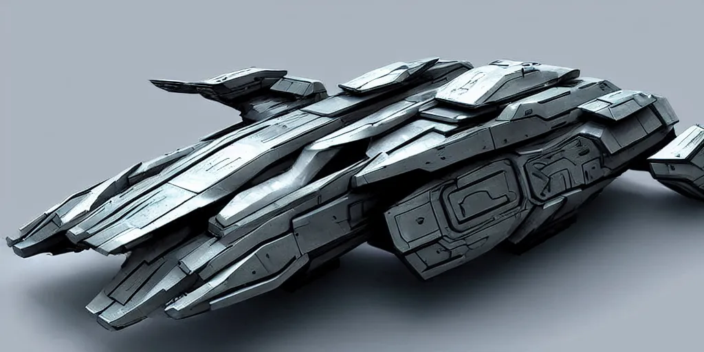 Image similar to an armored futuristic sci fi vehicle