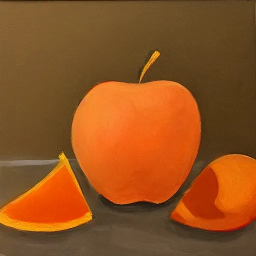 Prompt: apple and orange