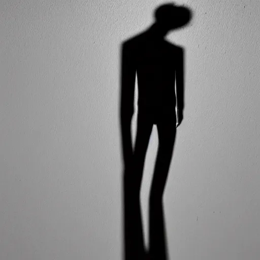 Image similar to tall shadow watching someone in their bedroom at night