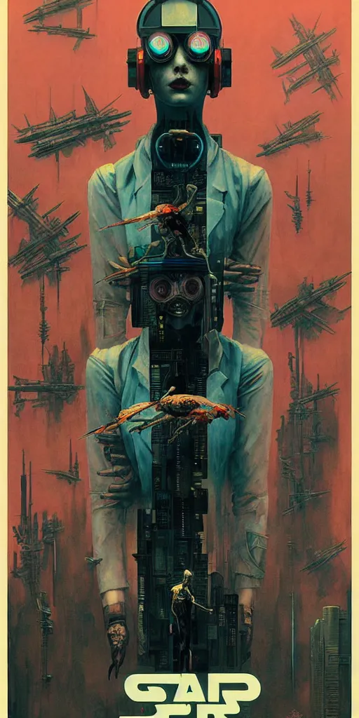 Image similar to cyberpunk propaganda poster by chiara bautista, beksinski and norman rockwell and greg rutkowski weta studio, and lucasfilm