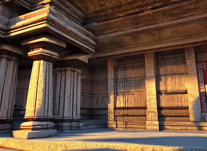 Image similar to kamakhya temple, guwahati ; unreal engine 5, octane render, nanite ; global illumination ray traced ; natural sunny lighting