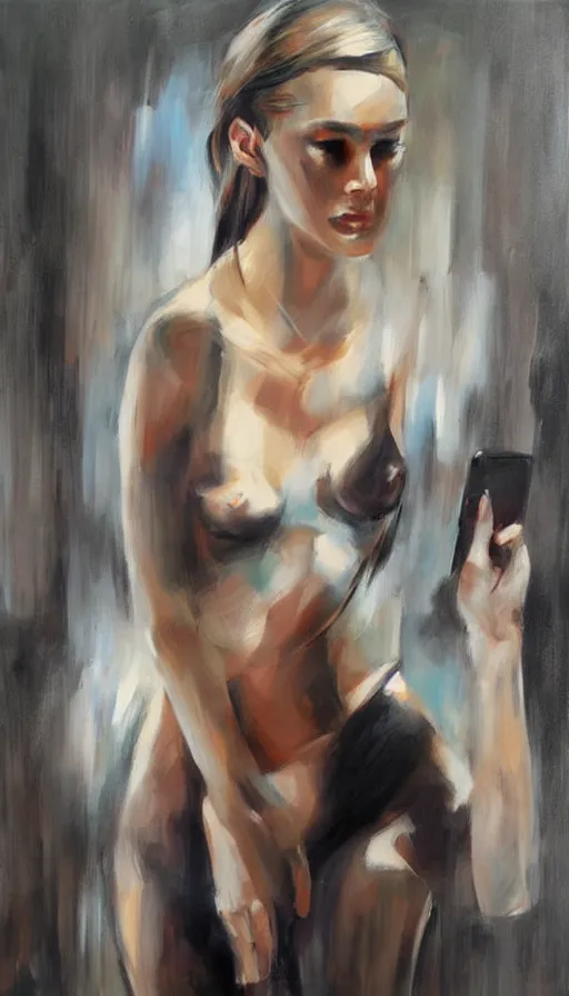 Image similar to techno artwork, by emilia wilk