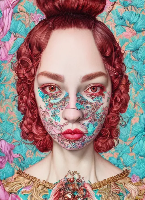 Image similar to fashion portrait :: by Martine Johanna and Chie Yoshii and Casey Weldon :: ornate, dynamic, particulate, rich colors, intricate, harper's bazaar, elegant, highly detailed, centered, artstation, smooth, sharp focus, octane render, 3d