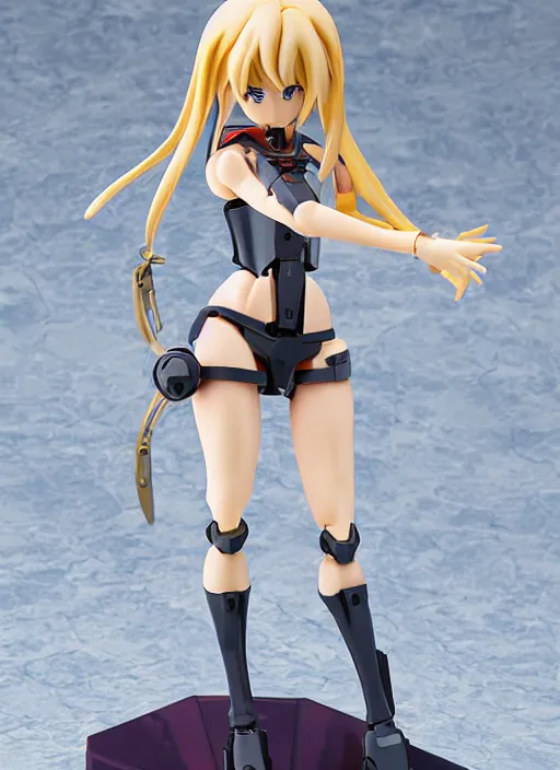 Image similar to Girl in magic mecha, portrait of the action figure of a girl, with bare legs，in the style of Kotobukiya ，anime figure