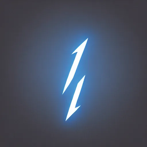 Image similar to symbolism of a man's dignity, logo, symbolism, blue, black background, lightning bolt, professional, artstation, trending, 8k, high contrast,