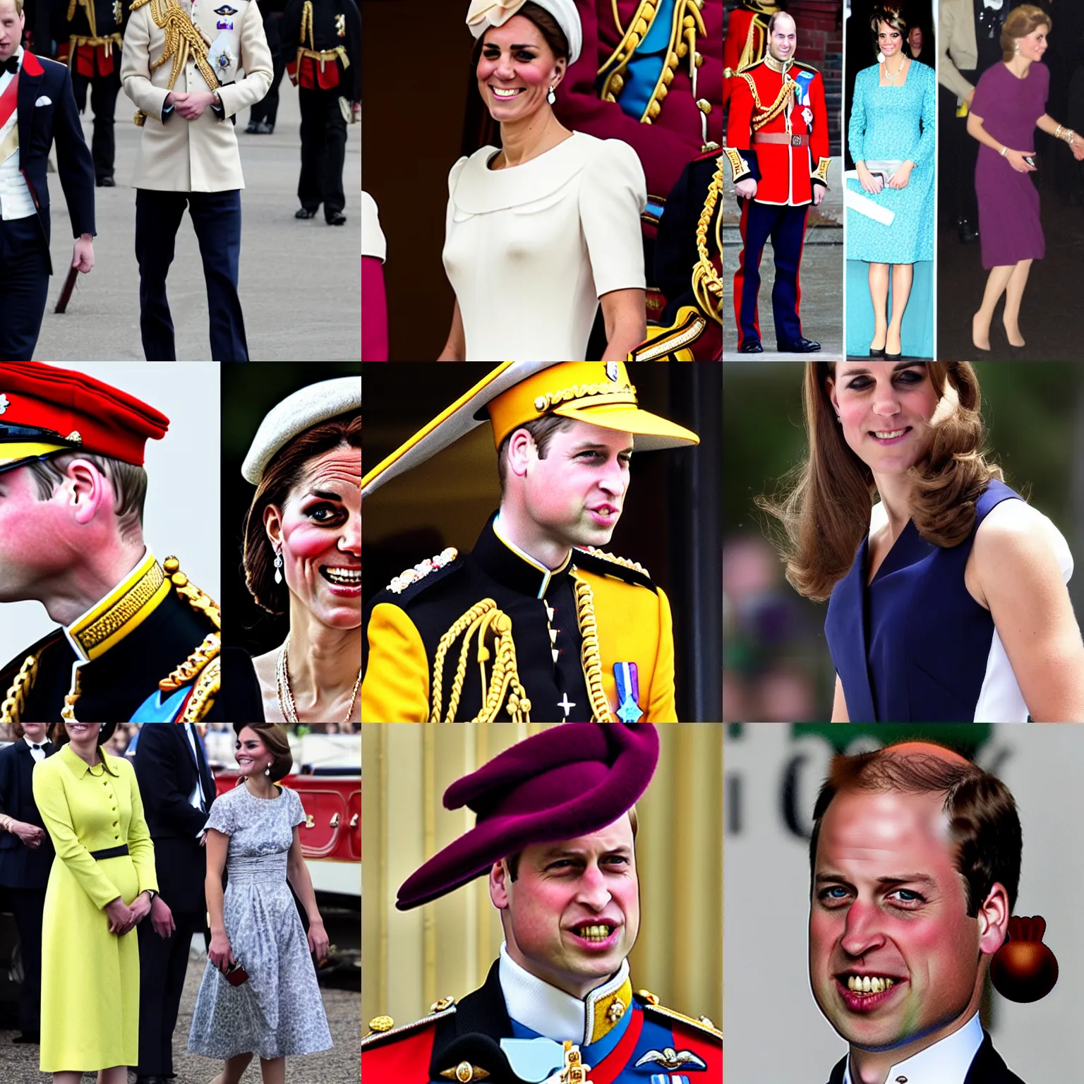 Prompt: prince William in drag