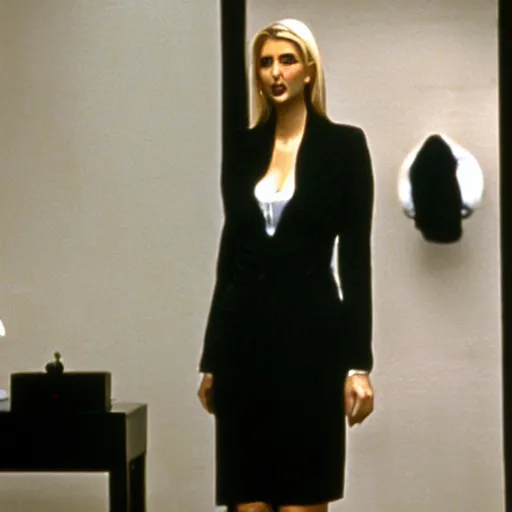 Prompt: Ivanka Trump in American Psycho (1999)